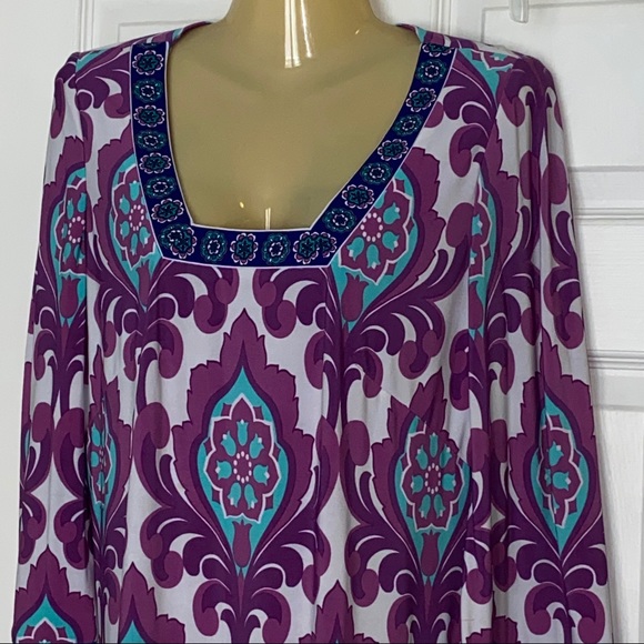 Laundry by Shelli Segal colorful dress Sz 6 - Picture 2 of 6
